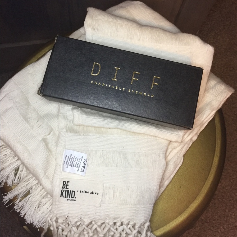 Be Kind By Ellen Scarf and Sunglasses